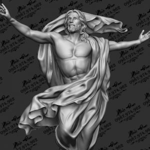 File 3d mẫu Chúa Jesus Lên Trời