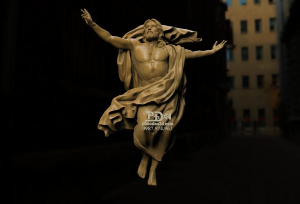 File 3d mẫu Chúa Jesus Lên Trời